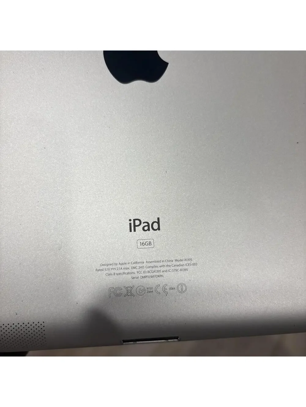 Apple iPad 2 MC979LL/A 2nd Generation 16GB White A1395 iOS 9.3.5 *Tested Working